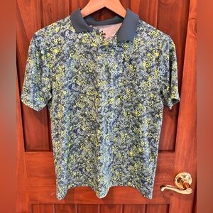 Under Armour Kids Polo in Blue and Yellow multicolor